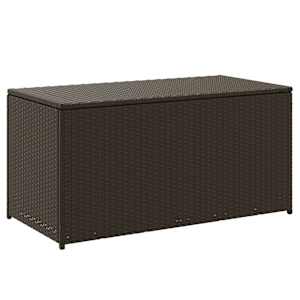 Zahradní úložný box z polyratanu 100 x 50 x 50 cm hnědý - obrázek 2