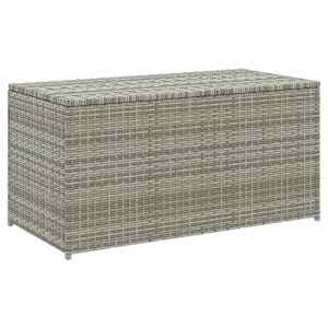 Zahradní úložný box polyratan 100 x 50 x 50 cm šedý - obrázek 2