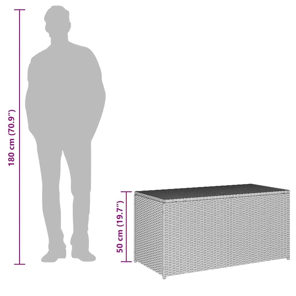 Outdoor Storage Deck Box Chest Cabinet for Patio Cushions Garden Tools vidaXL - Picture 32 of 106