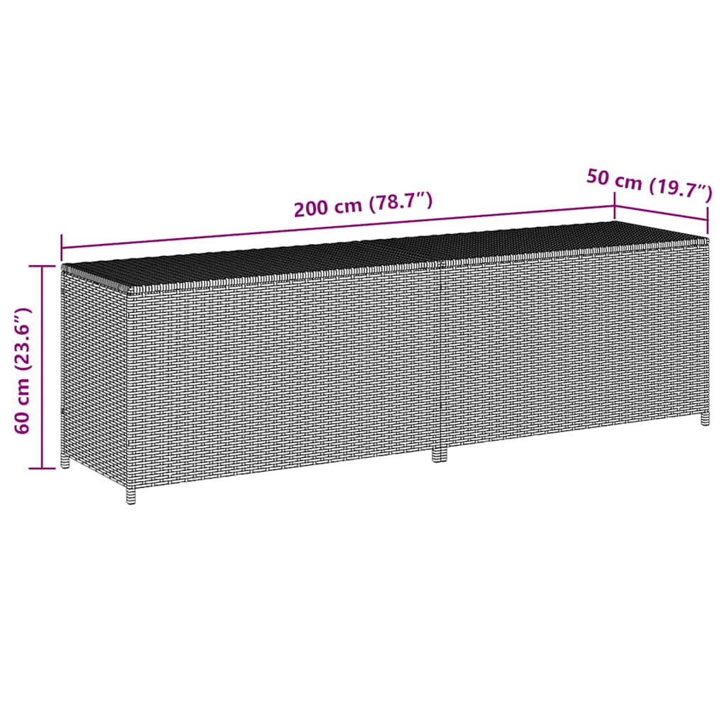Outdoor Storage Deck Box Chest Cabinet for Patio Cushions Garden Tools vidaXL - Picture 93 of 106