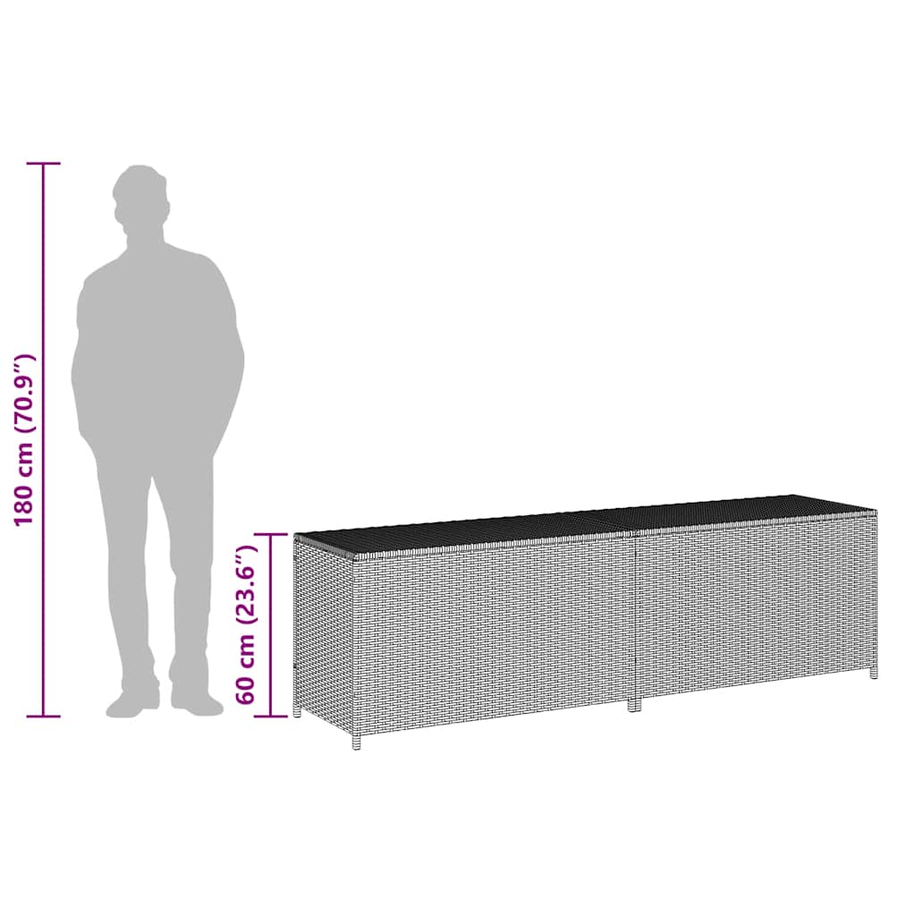 Outdoor Storage Deck Box Chest Cabinet for Patio Cushions Garden Tools vidaXL - Picture 90 of 106