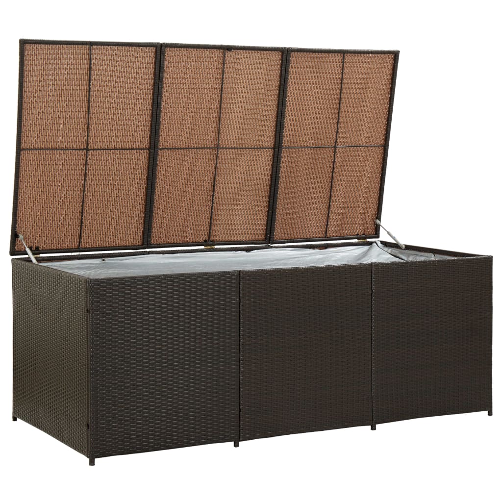 

vidaXL Tuinbox 180x90x75 cm poly rattan bruin