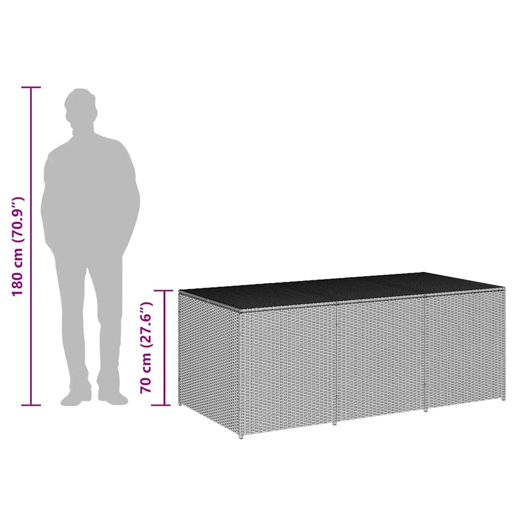 Outdoor Storage Deck Box Chest Cabinet for Patio Cushions Garden Tools vidaXL - Picture 68 of 106