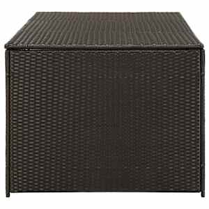 Zahradní úložný box polyratan 180 x 90 x 70 cm hnědý - obrázek 5