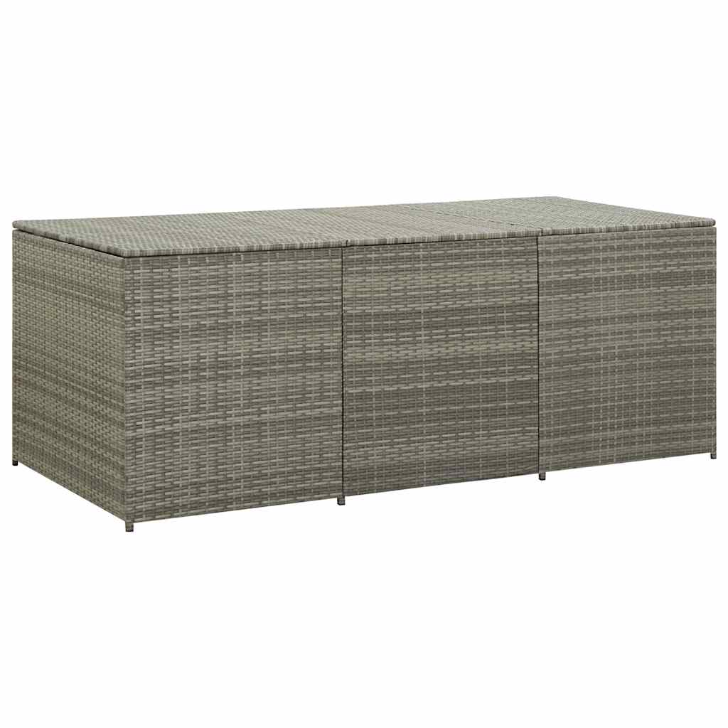 vidaXL Zahradní úložný box polyratan 180 x 90 x 70 cm šedý
