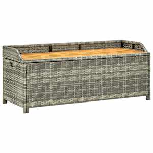 vidaXL aia hoiupink 120 cm, pol&uuml;rotang, hall