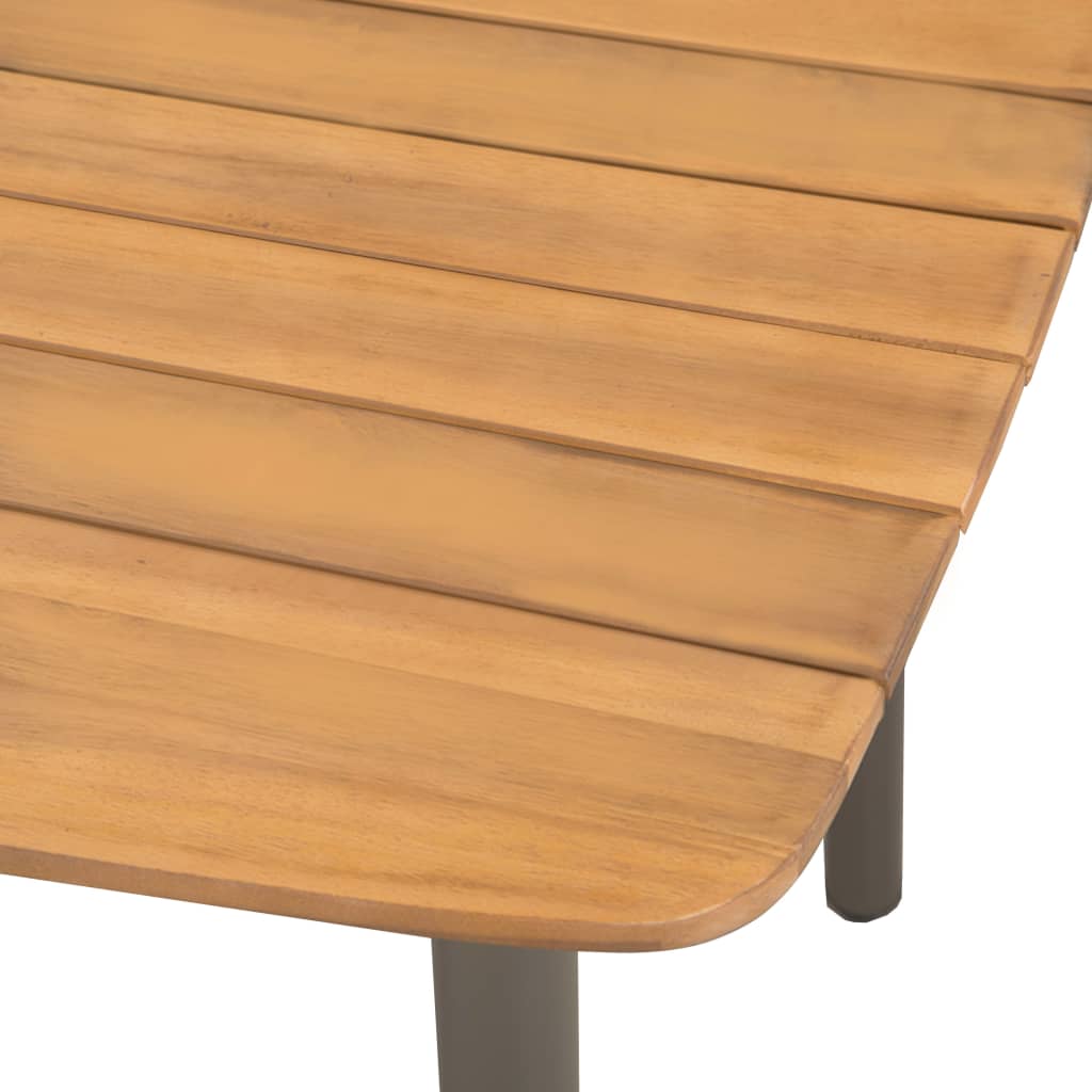 Thumbnail - vidaXL Gartentisch 200x100x72 cm Massivholz Akazie und Stahl