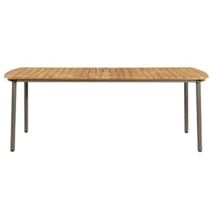 Zahradní stůl 200 x 100 x 72 cm masivní akáciové dřevo a ocel - obrázek 2