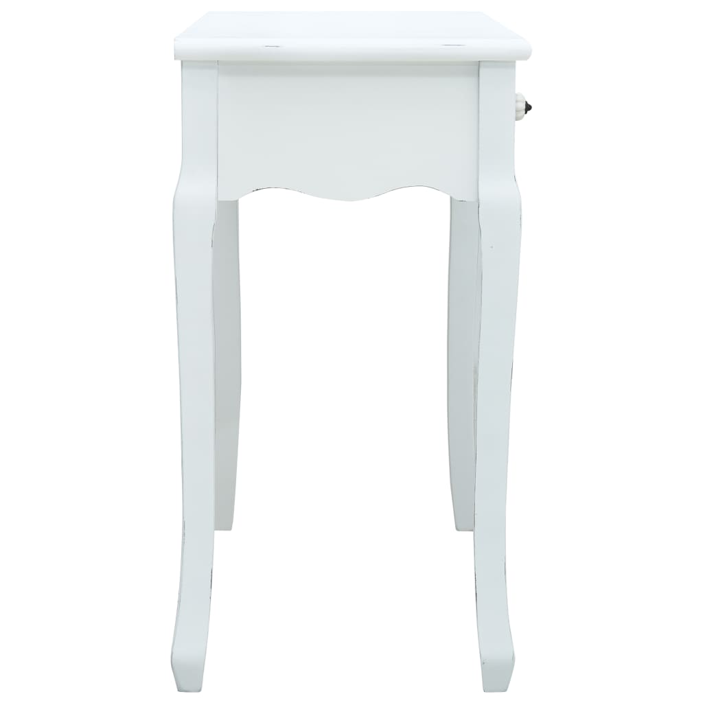 Fehér fa tálalóasztal 120 x 40 x 74,5 cm 