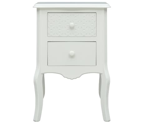 vidaXL Κομοδίνο Λευκό 43 x 32 x 65 εκ. από MDF