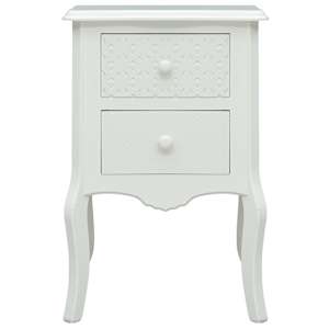 vidaXL Κομοδίνο Λευκό 43 x 32 x 65 εκ. από MDF