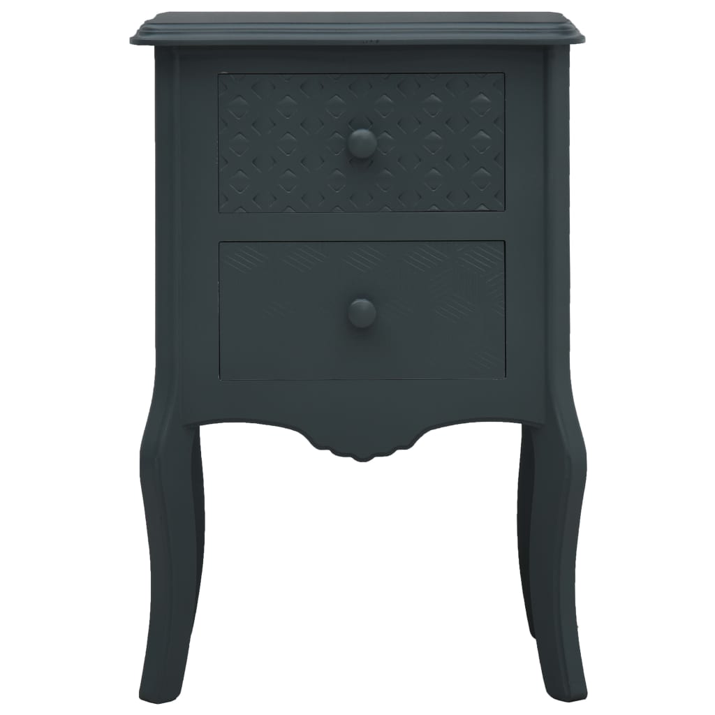 

vidaXL Nachtkastje 43x32x65 cm MDF grijs