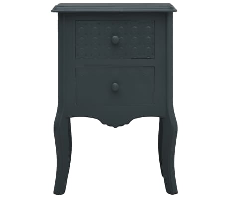 vidaXL Κομοδίνο Γκρι 43 x 32 x 65 εκ. από MDF