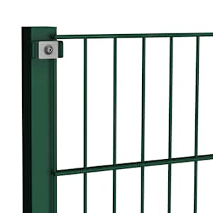 Plotový panel se sloupky železný 1385 x 80 cm zelený - obrázek 4