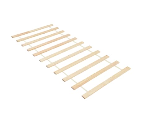 vidaXL Roll-up Bed Base with 11 Slats 80x200 cm Solid Pinewood