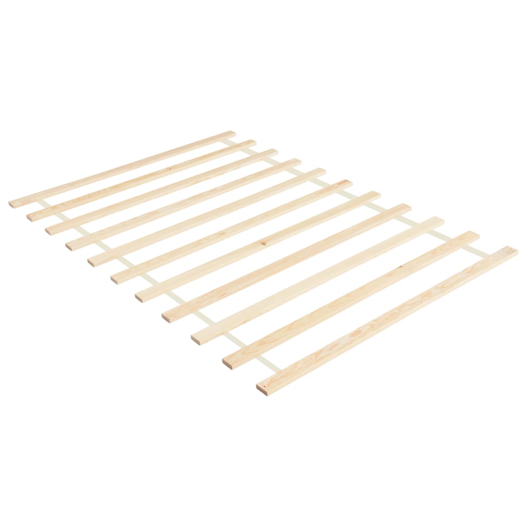 vidaXL Roll-up Bed Base with 11 Slats 120x200 cm Solid Pinewood