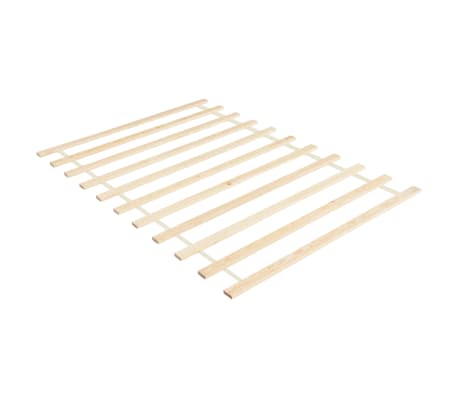 vidaXL Roll-up Bed Base with 11 Slats 120x200 cm Solid Pinewood