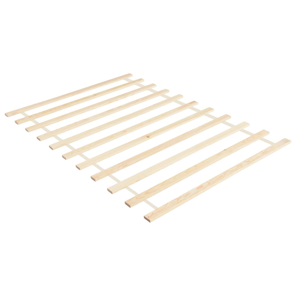 vidaXL Roll-up Bed Base with 11 Slats 140x200 cm Solid Pinewood