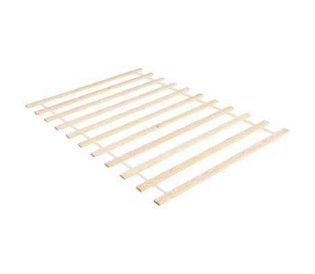 vidaXL Roll-up Bed Base with 11 Slats 140x200 cm Solid Pinewood