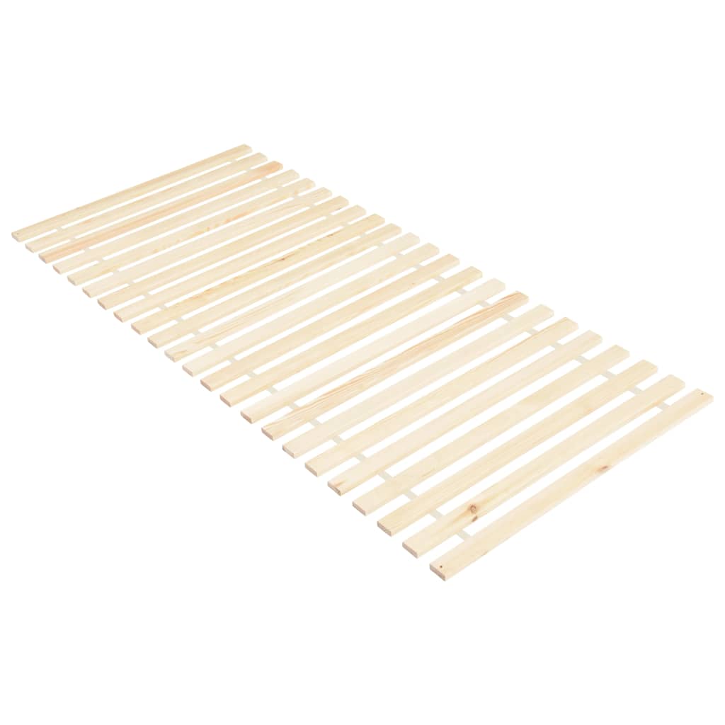 vidaXL Roll-up Bed Base with 23 Slats 80x200 cm Solid Pinewood