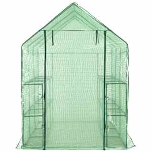 Skleník s 12 policemi ocel 143 x 214 x 196 cm - obrázek 2