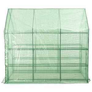 Skleník s 12 policemi ocel 143 x 214 x 196 cm - obrázek 4
