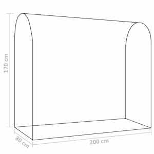 Skleník se dveřmi na zip 200 x 80 x 170 cm - obrázek 10