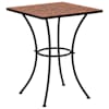 vidaXL mosaiikplaadiga bistroolaud, terrakota, 60 cm, keraamiline