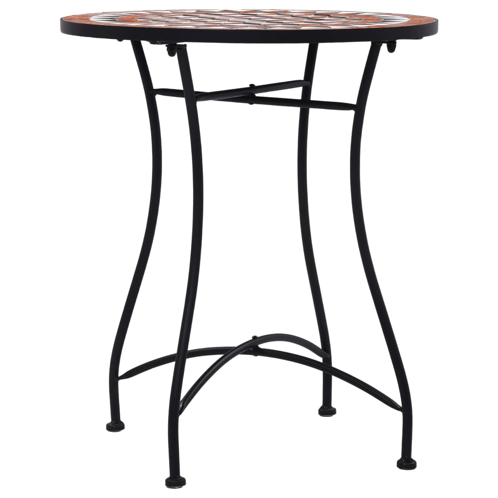 

vidaXL Bistrotafel mozaïek 60 cm keramiek bruin