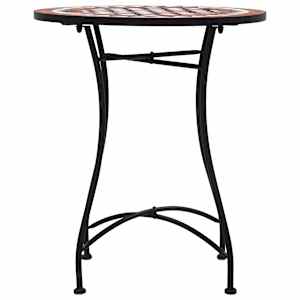 Mozaikový bistro stolek hnědý 60 cm keramika - obrázek 3