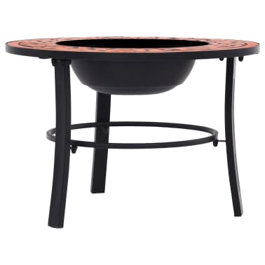 Vidaxl Mosaic Fire Pit Terracotta 68cm Ceramic Vidaxl Com Au