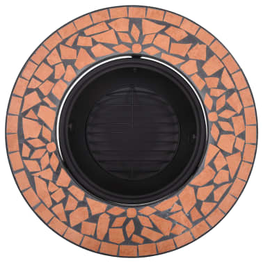 Vidaxl Mosaic Fire Pit Terracotta 68cm Ceramic Vidaxl Com Au