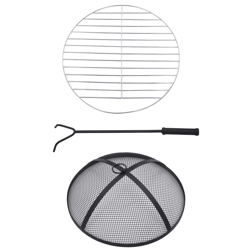 Tavolo Con Braciere Mosaico Terracotta E Bianco 68 Cm Ceramica VidaXL 18 width=274