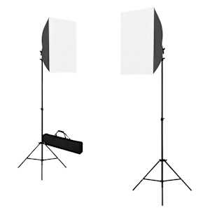 vidaXL professionaalsed stuudiotuled, 2 tk, 40 x 60 cm, teras, must