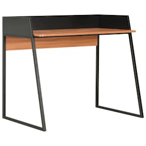 vidaXL laud, must ja pruun, 90 x 60 x 88 cm