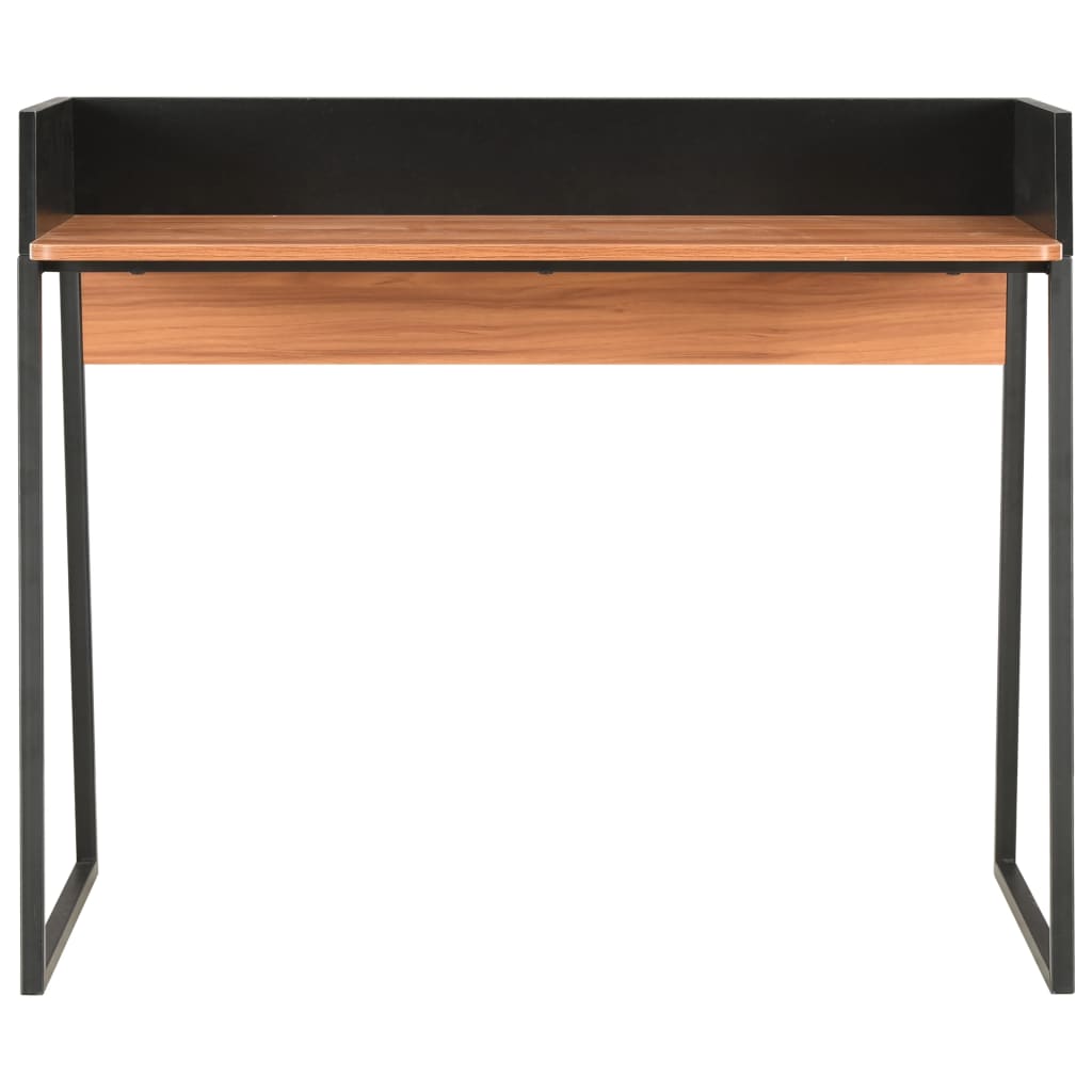 

vidaXL Bureau 90x60x88 cm zwart en bruin