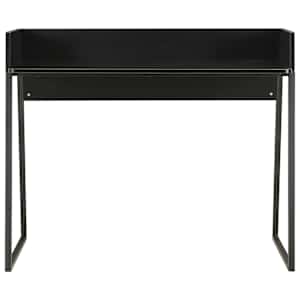 vidaXL Skrivebord svart 90x60x88 cm