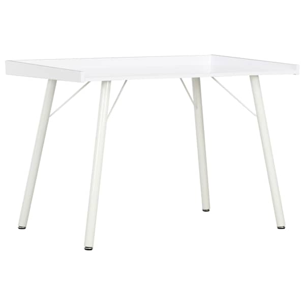 vidaXL laud, valge, 90 x 50 x 79 cm