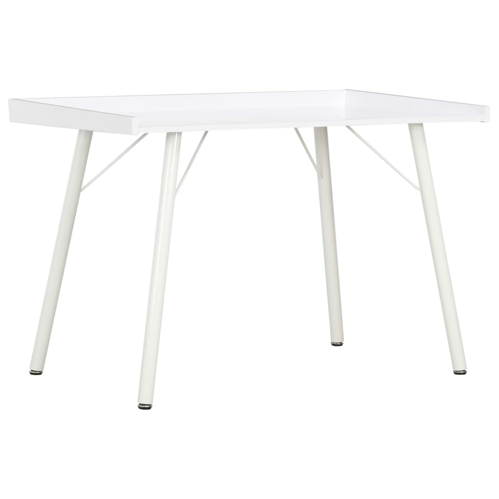 vidaXL Birou, alb, 90 x 50 x 79 cm