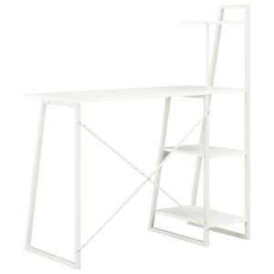 Psací stůl s poličkami bílý 102 x 50 x 117 cm - obrázek 4