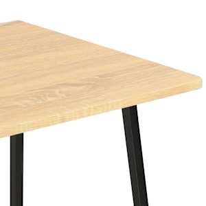 Psací stůl s poličkami černý a dub 102 x 50 x 117 cm - obrázek 6