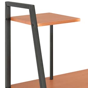 Psací stůl s poličkami černý a hnědý 102 x 50 x 117 cm - obrázek 5