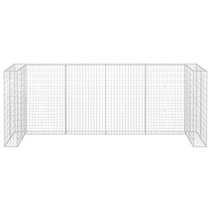 Gabionová zástěna pro popelnice pozinkovaná ocel 320x100x120 cm - obrázek 4