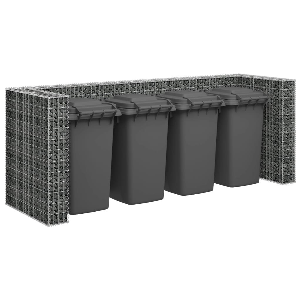 Gabionenwand für Mülltonnen Verzinkter Stahl 320×100×120 cm kaufen