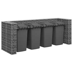 Gabionska stena za koše za smeti pocinkano jeklo 320x100x120 cm