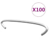 vidaXL gabiooni konksud 100 tk, tsingitud teras 10 cm
