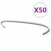 vidaXL gabiooni konksud 50 tk, tsingitud teras 15 cm