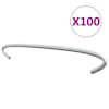 vidaXL gabiooni konksud 100 tk, tsingitud teras 20 cm