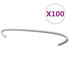 vidaXL gabiooni konksud 100 tk, tsingitud teras 40 cm