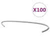 vidaXL gabiooni konksud 100 tk, tsingitud teras 50 cm